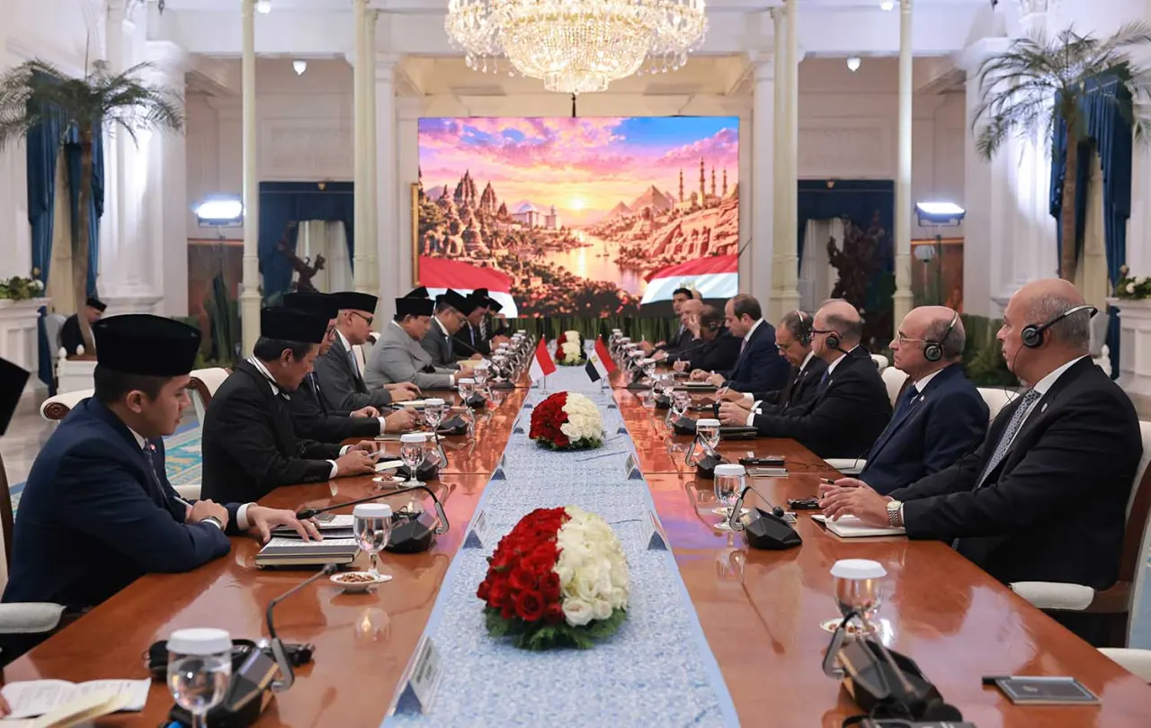 Presiden RI Prabowo Subianto dan Presiden Mesir Abdel Fattah El-Sisi