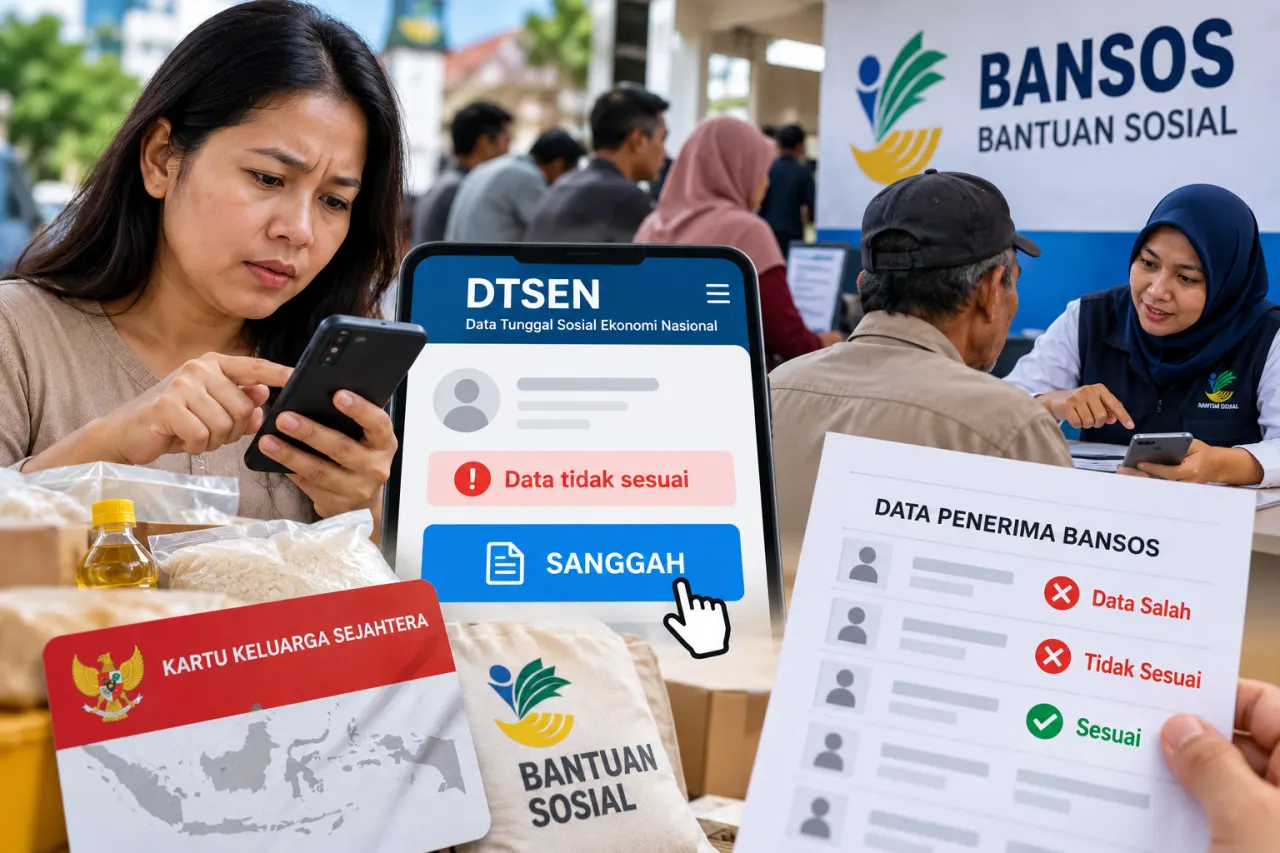 Ilustrasi data Bansos. Tripodnews/ChatGPT