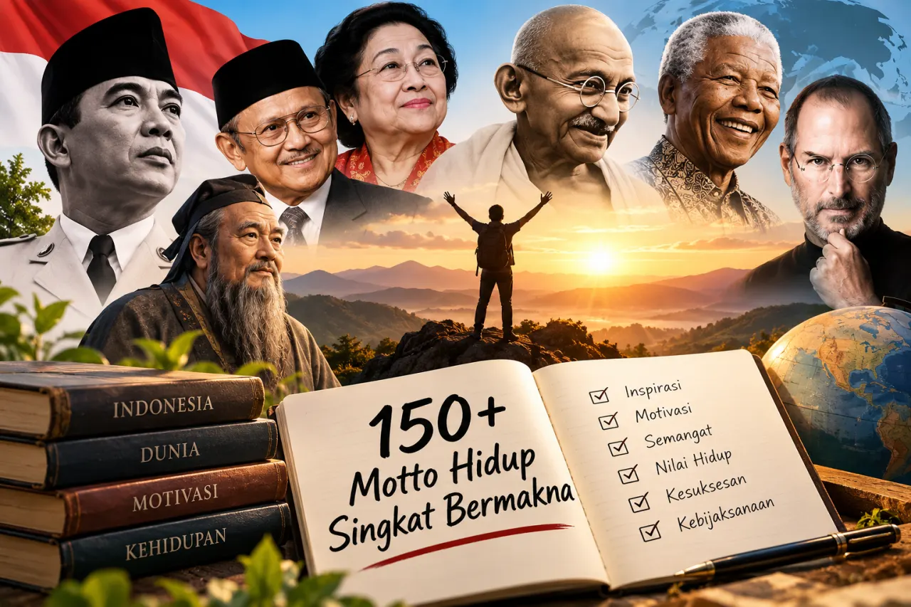 Ilustrasi 150+ Motto Hidup Singkat Bermakna. Tripodnews/ChatGPT