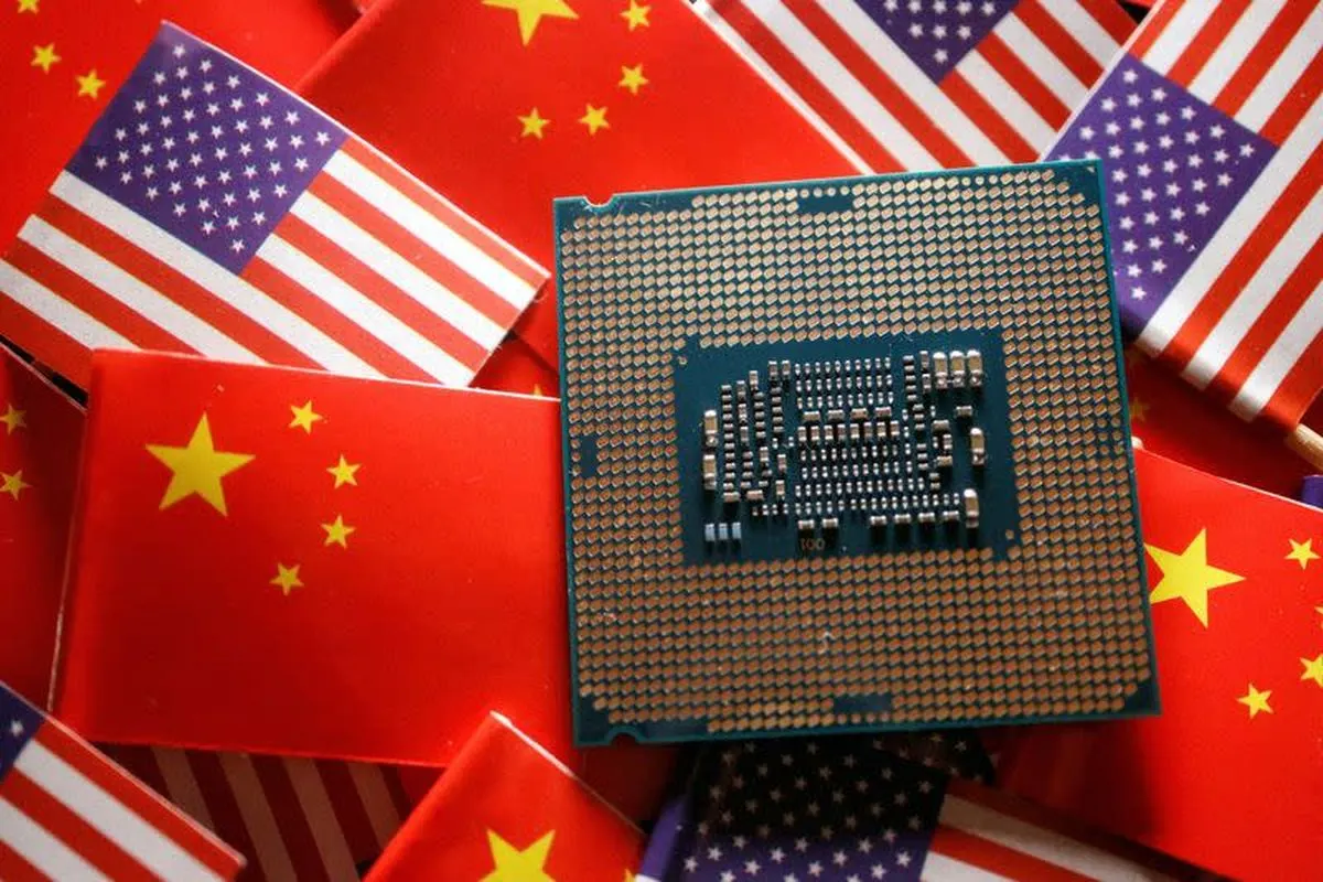 Ilustrasi perang chip AS-China. Tripodnews/REUTERS