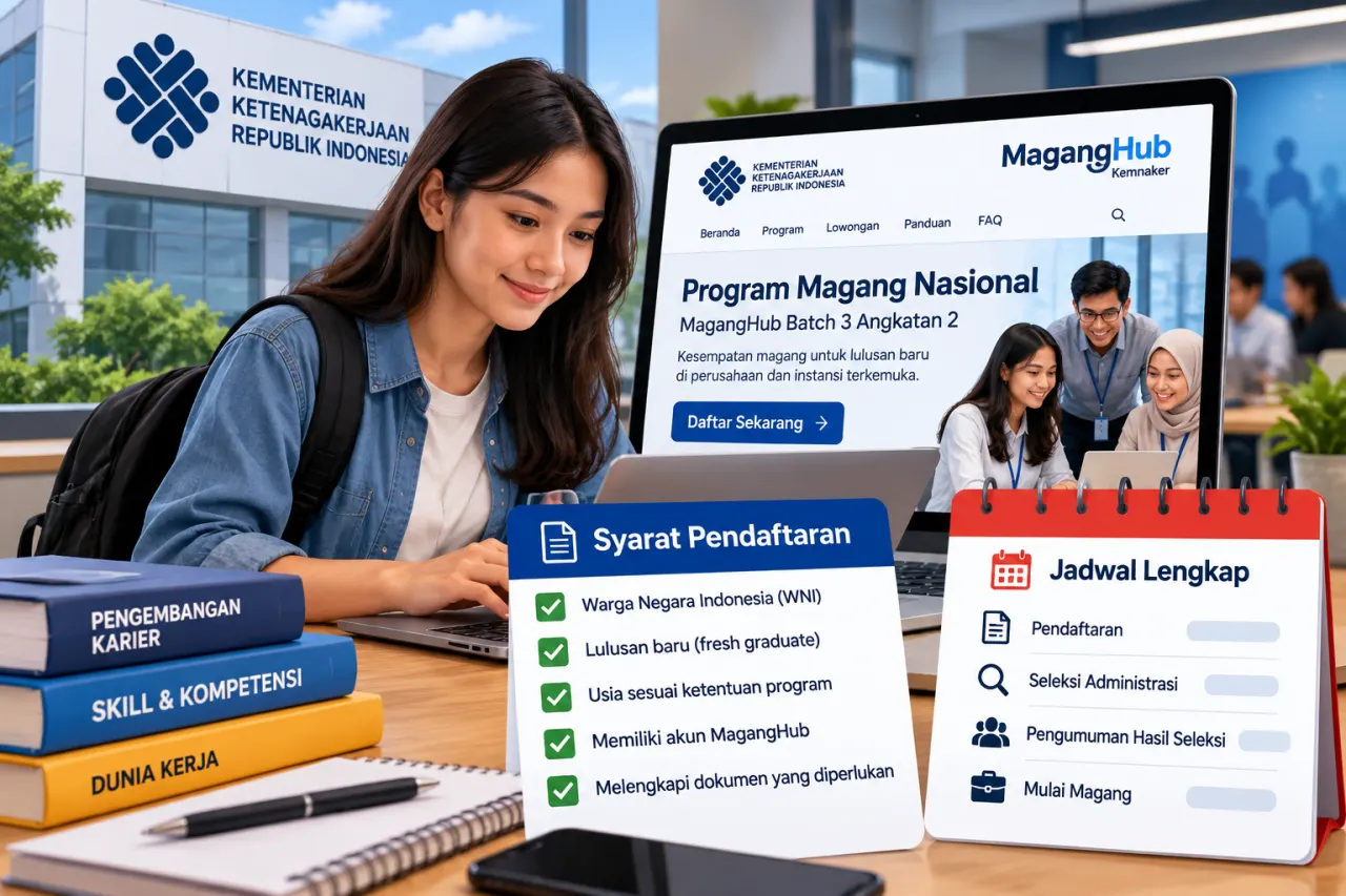 Ilustrasi: Cara Daftar Magang Kemnaker Oktober 2026, Cek Syarat dan Jadwal Lengkap. Tripodnews/ChatGPT