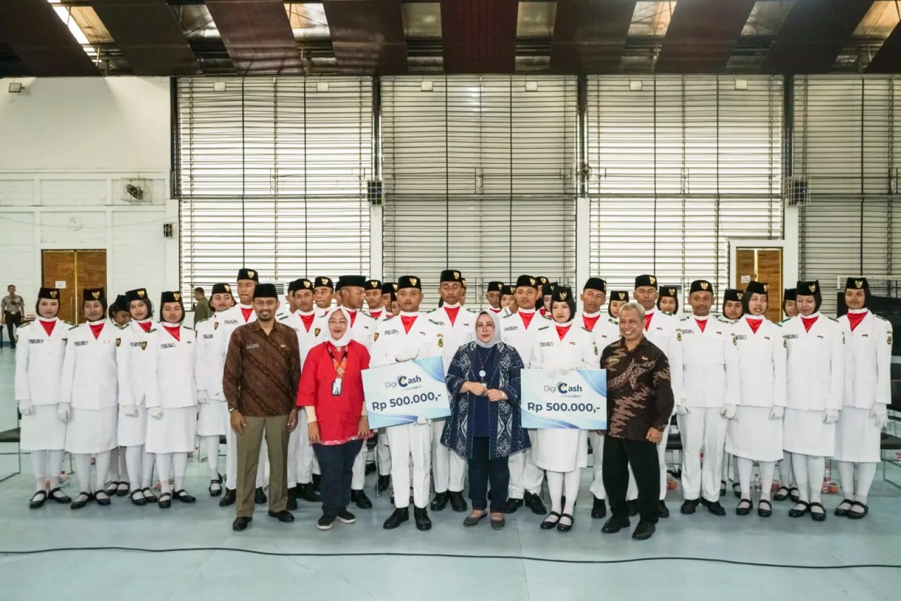 bank bjb menerima kunjungan Paskibraka asal Jawa Barat.