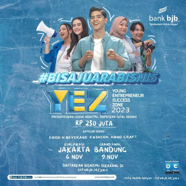 Dukung Kemajuan Wirausaha Indonesia, bank bjb Gelar Young Entrepreneur Success Zone (YEZ) 3.0.
